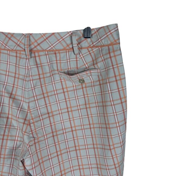 Lady Hagen NWT Womens 12 Bunker Bermuda Windowpane Plaid Golf Shorts Preppy - Picture 7 of 16